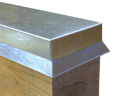 covering wood with sheet metal|capping treated wood with metal.